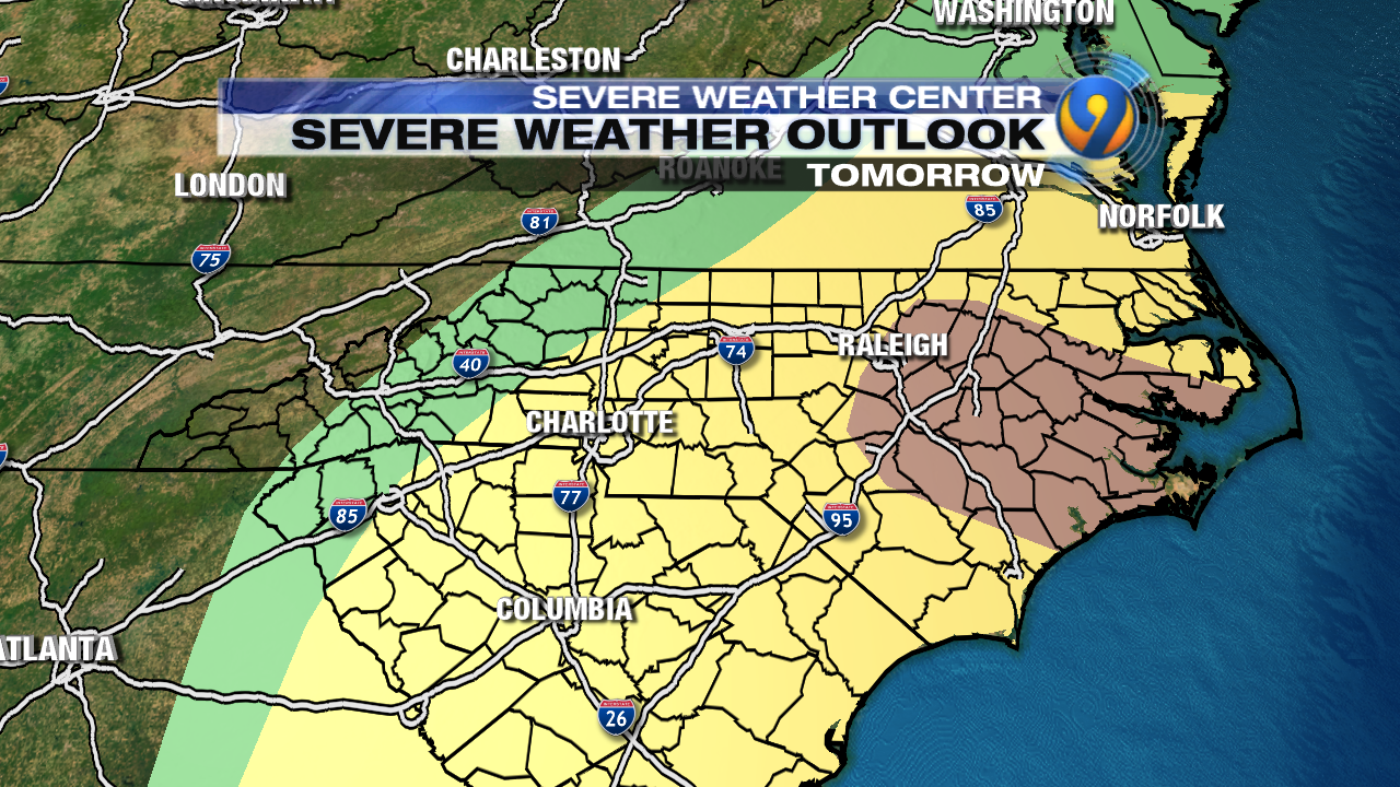 Severe weather outbreak in Deep South Tuesday, Carolinas by Wednesday