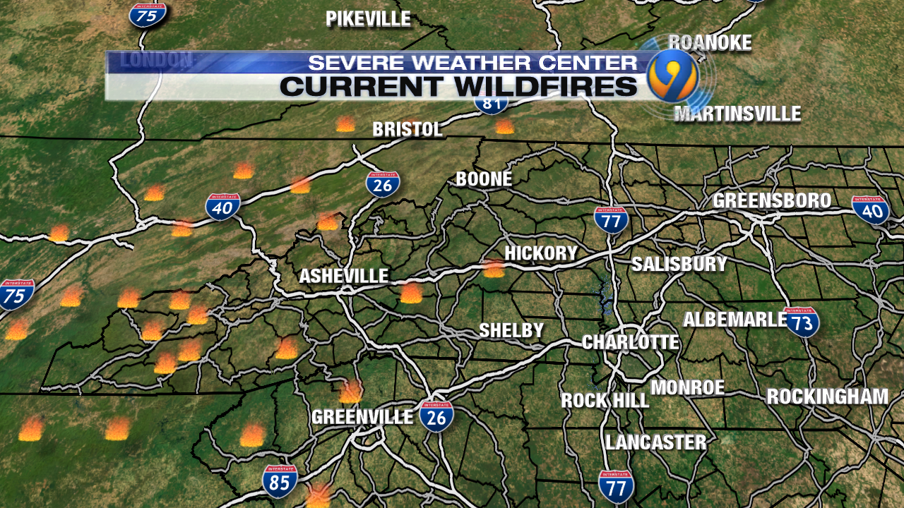 North Carolina wildfires NC wildfires raging, air quality concerns in