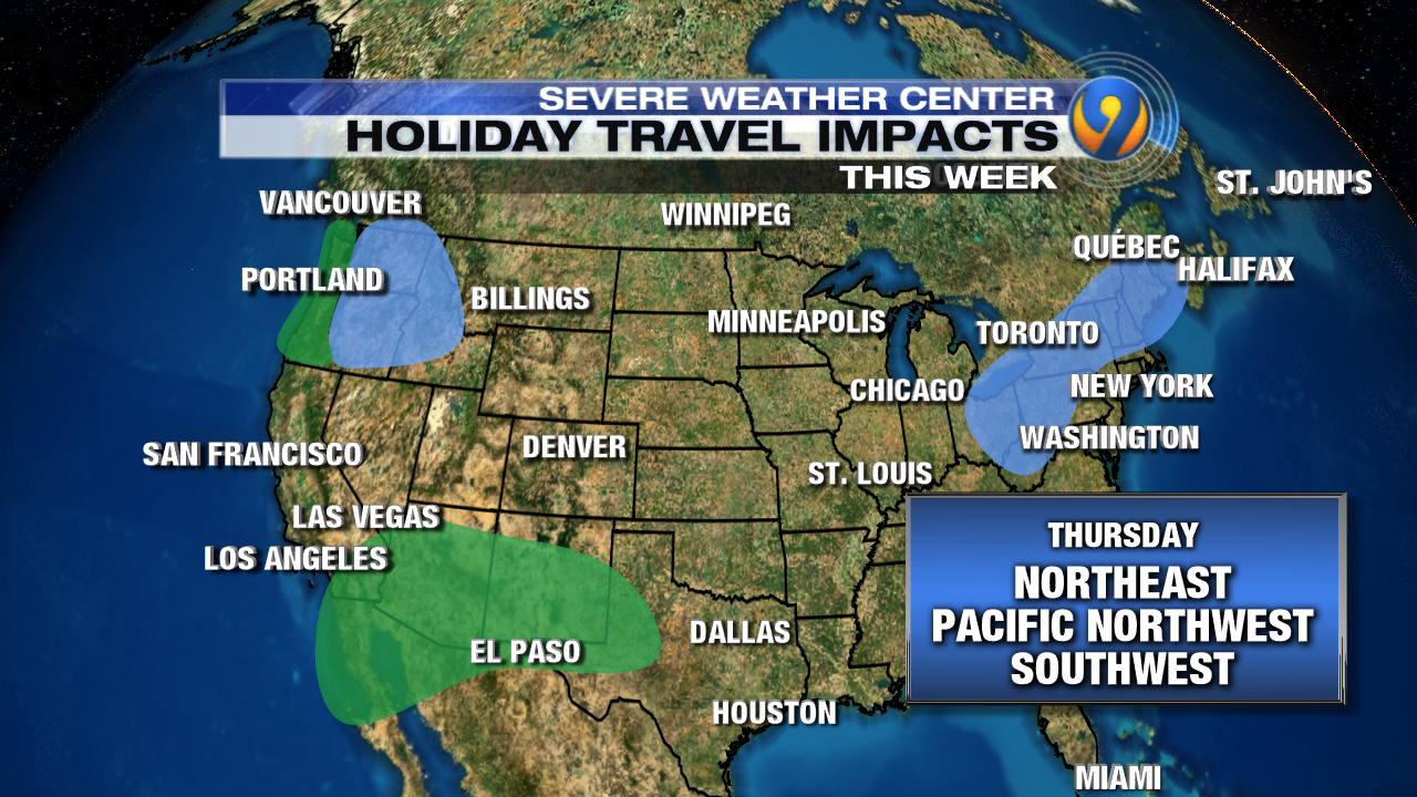 Holiday Travel Daily Forecast And Impacts Across The Country - Friday Is Expected To Be One Of The Busiest Travel Days And Luckily Weathershouldn't Impact Too Many Major Cities Rain Will Once Again Be Possiblefor holiday travel daily forecast and impacts across the country - friday is expected to be one of the busiest travel days and luckily weathershouldn't impact too many major cities rain will once again be possiblefor
