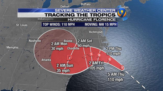 Hurricane Florence Updates Fierce Category 2 Hurricane Aims At Southeast Wsoc Tv Hurricane Florence Updates Fierce Category 2 Hurricane Aims At Southeast Wsoc Tv